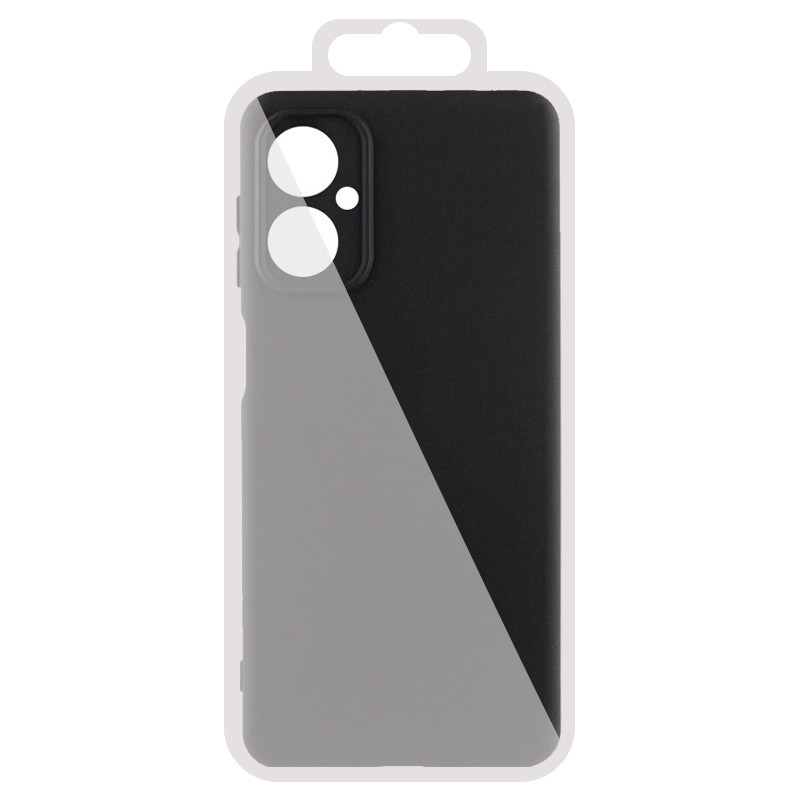 Чохол Silicone Cover Lakshmi Full Camera (AA) на Motorola Moto G55 5G (Чорний / Black) в магазині vchehle.ua