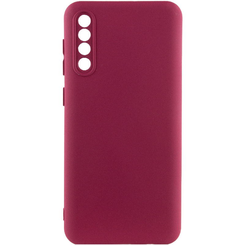 Чехол Silicone Cover Lakshmi Full Camera (AA) для Samsung Galaxy A50 (A505F) / A50s / A30s (Бордовый / Marsala)