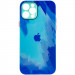 Чехол TPU+Glass Impasto abstract на Apple iPhone 12 Pro Max (6.7") (Blue)