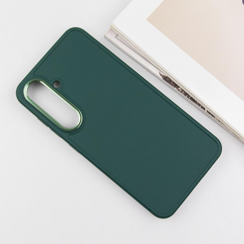 Фото TPU чехол Bonbon Metal Style для Samsung Galaxy S24 / S25 (Зеленый / Pine green) в магазине vchehle.ua