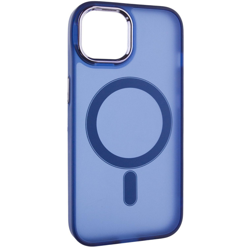 Фото Чохол TPU+PC Lily with Magnetic safe на Apple iPhone 13 (6.1") (Deep Navy) на vchehle.ua