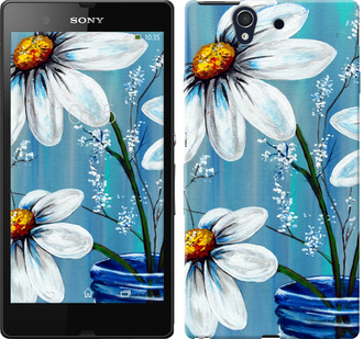 

Чехол Красивые арт-ромашки для Sony Xperia Z C6602 323618