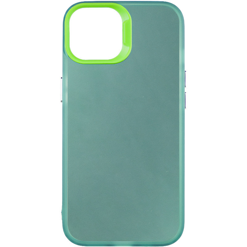 TPU+PC чохол Magic glow with protective edge на Apple iPhone 15 (6.1") (Green)