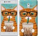 Чехол Зеленоглазый кот в очках для Nokia 3
