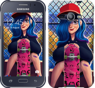 

Чехол Прикольная девочка со скейтбордом для Samsung Galaxy J1 Ace J110H 618138