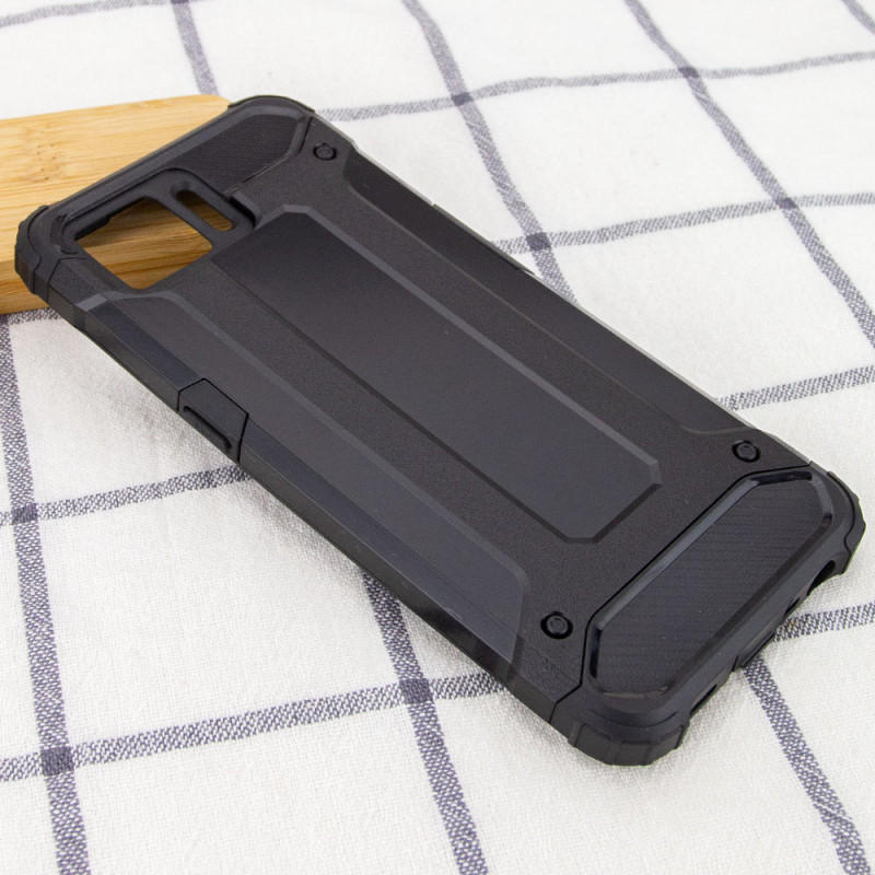 Фото Бронированный противоударный TPU+PC чехол Immortal для Oppo A73 (Черный) на vchehle.ua