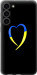 Чехол Жёлто-голубое сердце для Samsung Galaxy S23 Plus