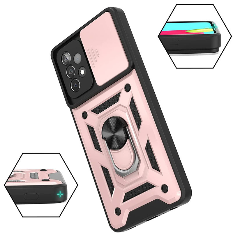 

Ударостійкий чохол Camshield Serge Ring for Magnet для Samsung Galaxy A52 5G (Rose Gold) 1162462