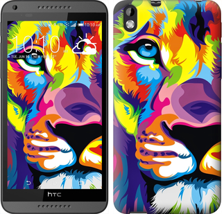

Чехол Разноцветный лев для HTC Desire 816 261496