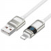Фото Дата кабель Hoco U137 Line with display USB to Lightning 2.4A/12W (1.2m) (White) на vchehle.ua