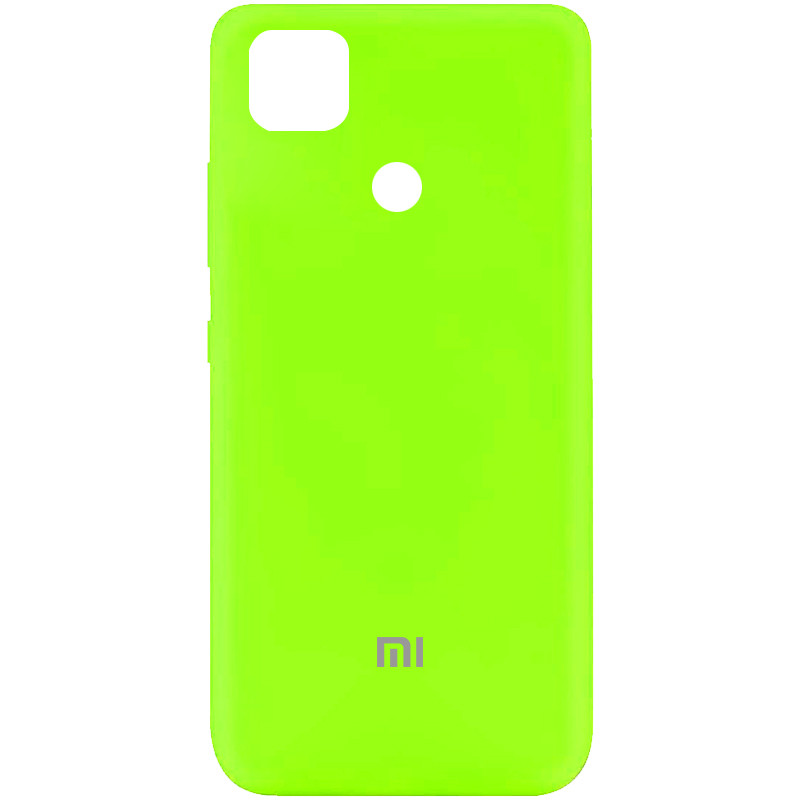 Чехол Silicone Cover My Color Full Protective (A) для Xiaomi Redmi 9C (Салатовый / Neon green)