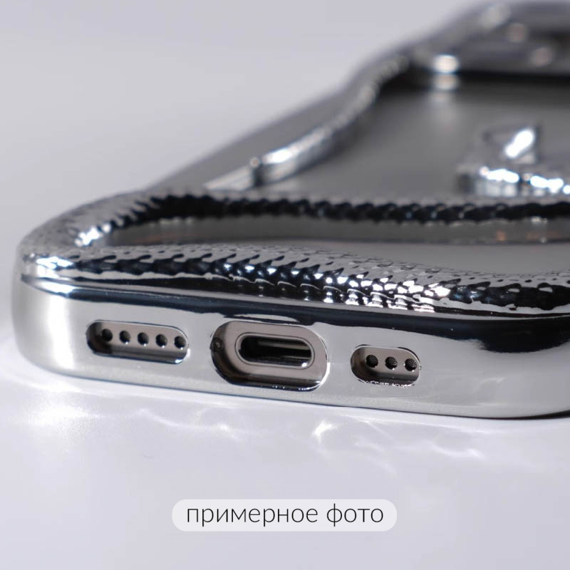 Замовити TPU чохол Snake на Apple iPhone 15 (6.1") (Silver) на vchehle.ua