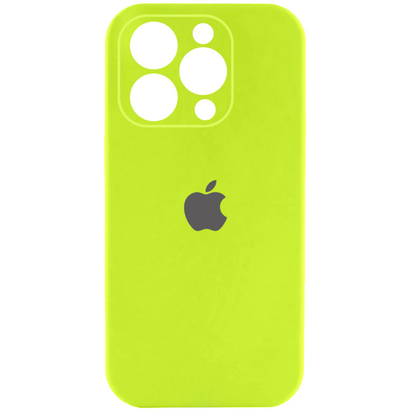 Чохол Silicone Case Full Camera Protective (AA) на Apple iPhone 16 Pro Max (6.9") (Кіслотно-зелений / Acid Green)