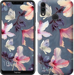Чехол Нарисованные цветы для Huawei Y7 2019