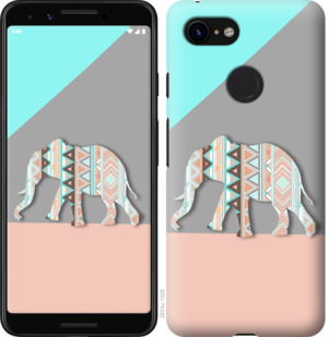 

Чехол Узорчатый слон для Google Pixel 3a 875986