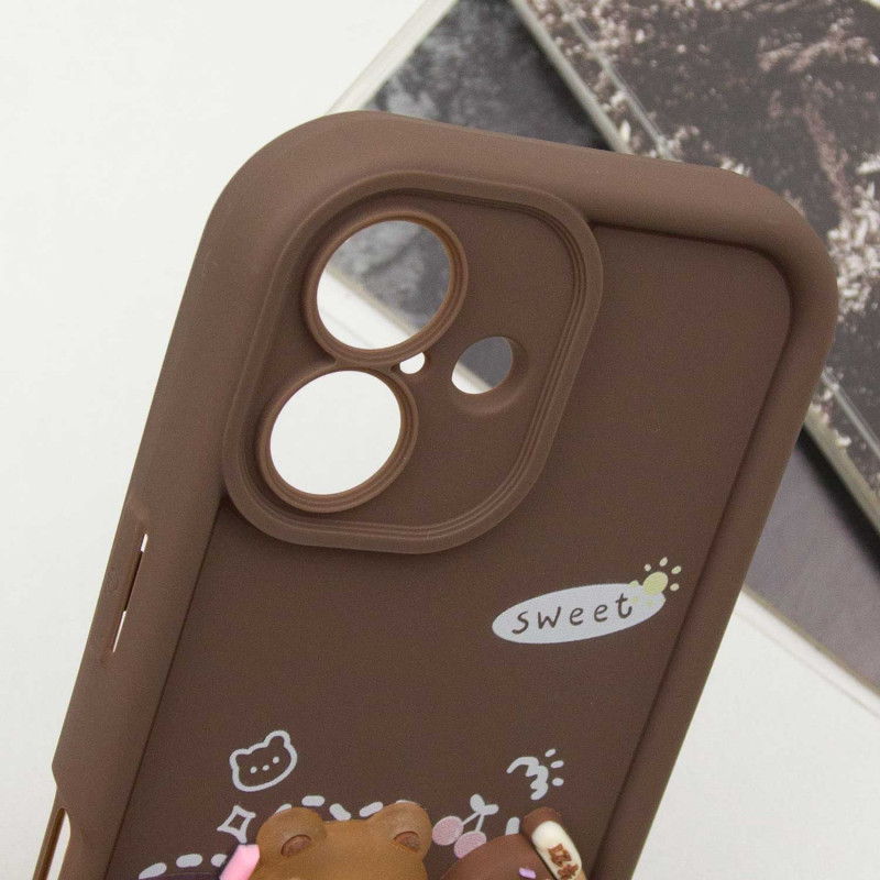 Купить Чехол TPU Toys Case для Apple iPhone 16 (6.1") (Brown / Sweet) на vchehle.ua