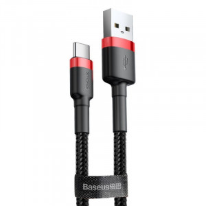 Дата кабель Baseus Cafule Type-C Cable 2A (3m) (CATKLF-U)