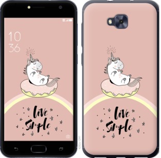 

Чехол Единорожка в пончике для Asus ZENFONE 4 SELFIE / ZD553KL 719624