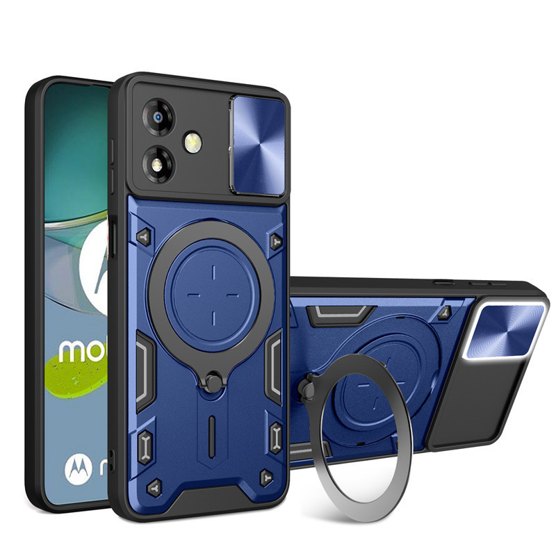 Ударопрочный чехол Bracket case with Magnetic для Samsung Galaxy A06 (Blue)