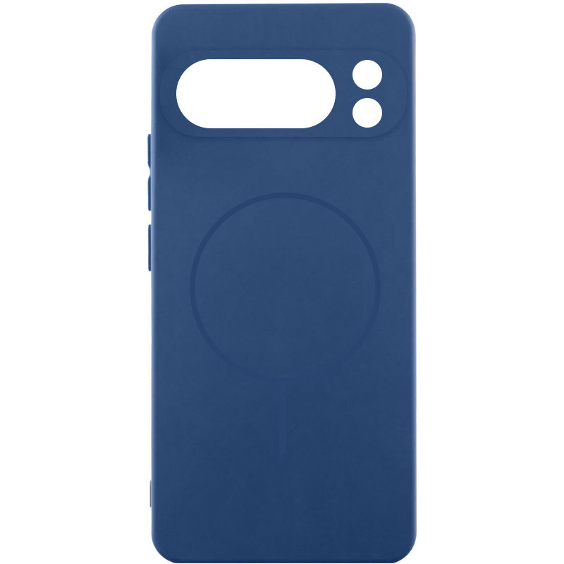 Чехол Silicone Cover Lakshmi Full Camera (AA) with MagFit для Google Pixel 9 Pro XL (Синий / Navy blue)