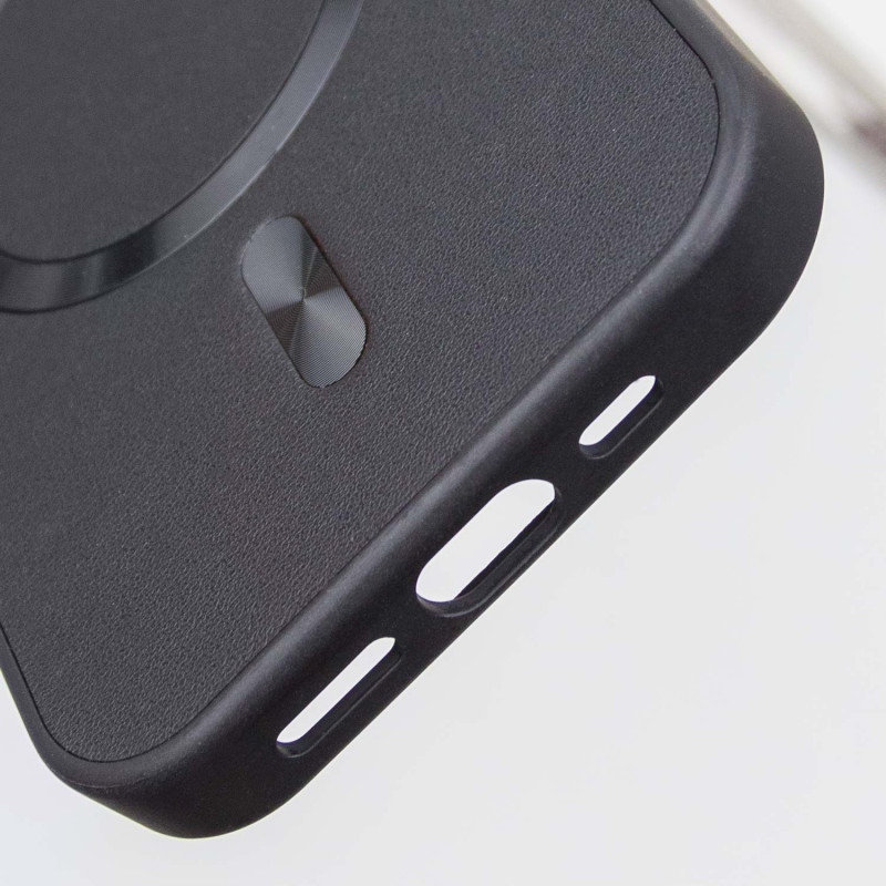 Купить Кожаный чехол SnapCase with Magnetic Safe для Apple iPhone 16 Pro (6.3") (Black) на vchehle.ua