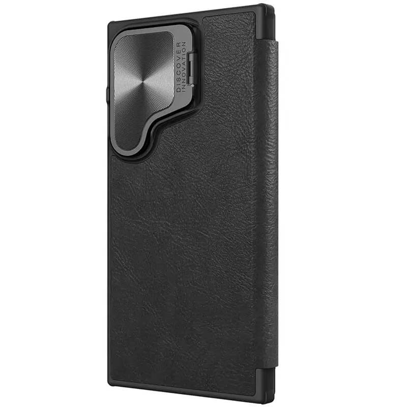 Фото Шкіряний чохол (книжка) Nillkin Qin Prop для Samsung Galaxy S24 Ultra (Black) в маназині vchehle.ua