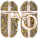 Фото TPU чохол Bling World Rock Diamond на наушников AirPods 1/2 (Золотий) в маназині vchehle.ua