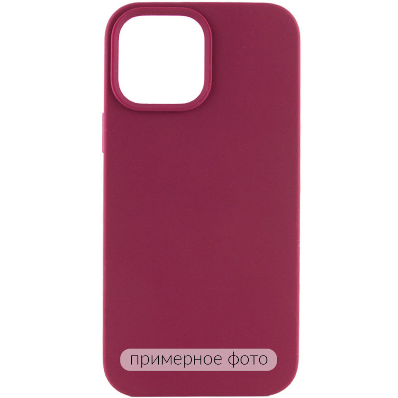 Чохол Silicone Case Full Protective (AA) NO LOGO на Apple iPhone 17 Pro (6.3") (Бордовий / Maroon)