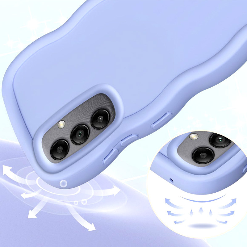 Чохол TPU Ripple на Samsung Galaxy S24 FE (Lilac Blue) в магазині vchehle.ua