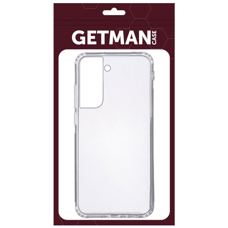 Фото TPU чехол GETMAN Clear 1,0 mm для Samsung Galaxy S21+ (Бесцветный (прозрачный)) на vchehle.ua