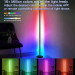 Фото Напольная угловая LED лампа RGB SAL-005B 120cm Bluetooth USB with app (Black) на vchehle.ua