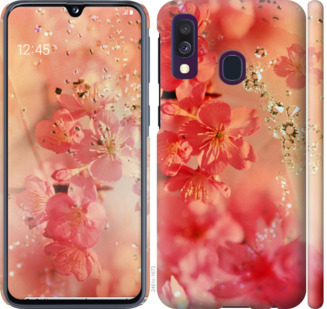 

Чохол Рожеві квіти на Samsung Galaxy A40 2019 A405F 711332