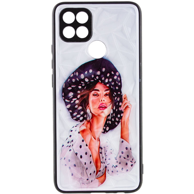 Фото TPU+PC чехол Prisma Ladies для Oppo A15s / A15 (Girl in a hat) на vchehle.ua