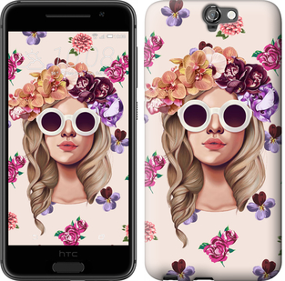 

Чехол Девушка с цветами v2 для HTC One A9 190216