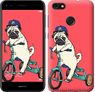 

Чохол Мопс на велосипеді на Huawei Nova Lite 2017 642832
