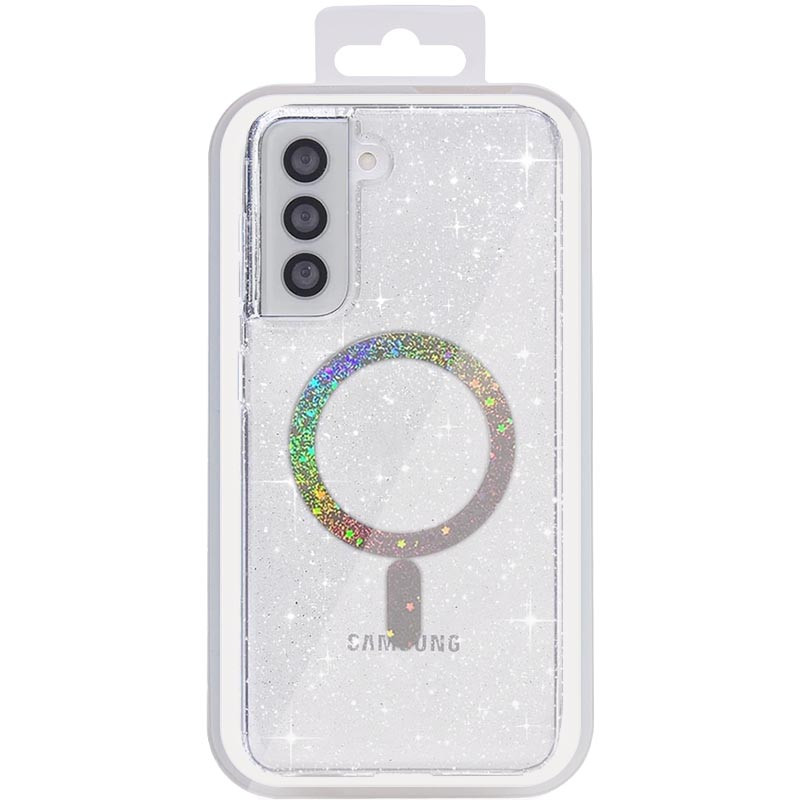 Фото Чохол TPU Eclipse Sparkle (MagFit) на Samsung Galaxy S22 (Clear) в маназині vchehle.ua