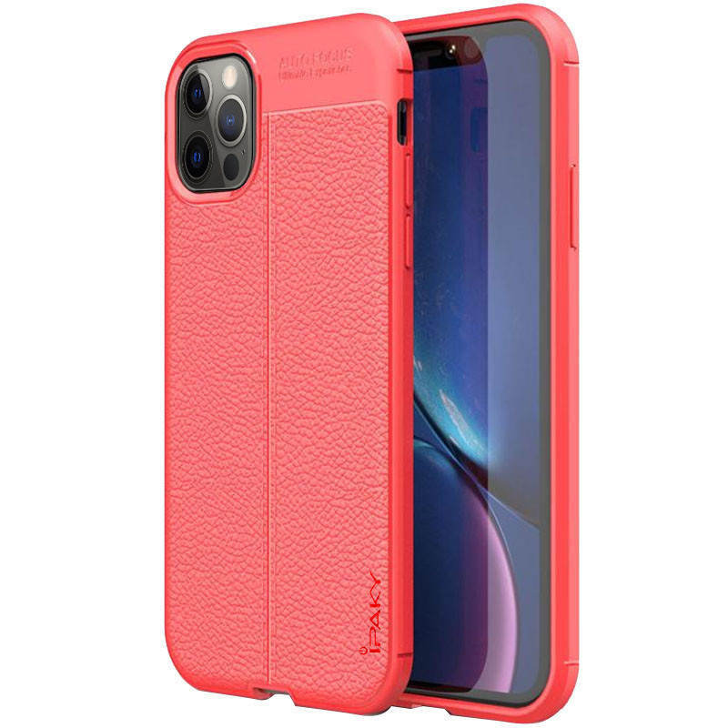 

TPU чохол iPaky Litchi Series на Apple iPhone 12 Pro Max (6.7") (Червоний) 931622