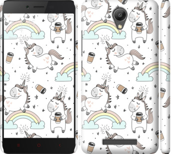 

Чехол Единорог и кофе для Xiaomi Redmi Note 2 840951
