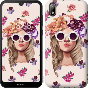 

Чехол Девушка с цветами v2 для Huawei Y5 2019 710900