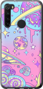 Чехол Розовая галактика для Xiaomi Redmi Note 8