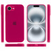 Чохол Silicone Case Full Camera Protective (AA) на Apple iPhone 16e (6.1") (Червоний / Rose Red) в магазині vchehle.ua