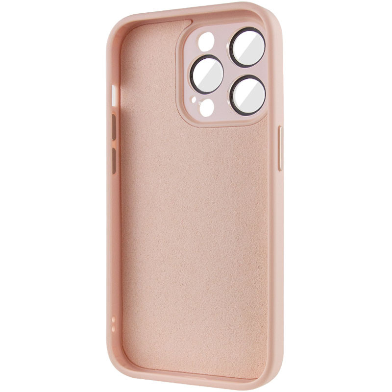 Чохол TPU+Glass Sapphire Midnight на Apple iPhone 13 Pro (6.1") (Рожевий / Pink Sand) в магазині vchehle.ua