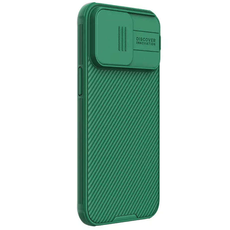 Фото Карбоновая накладка Nillkin CamShield Pro для Apple iPhone 15 Pro Max (6.7") (Deep Green) в магазине vchehle.ua