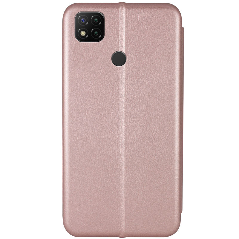 Фото Кожаный чехол (книжка) Classy для Xiaomi Redmi 9C / 10A (Rose Gold) на vchehle.ua