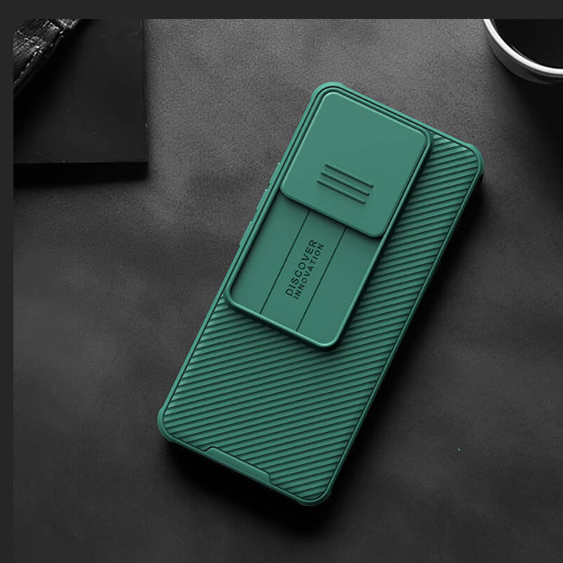 Заказать Карбоновая накладка Nillkin CamShield Pro для Xiaomi Redmi Note 13 Pro 5G (Deep Green) на vchehle.ua