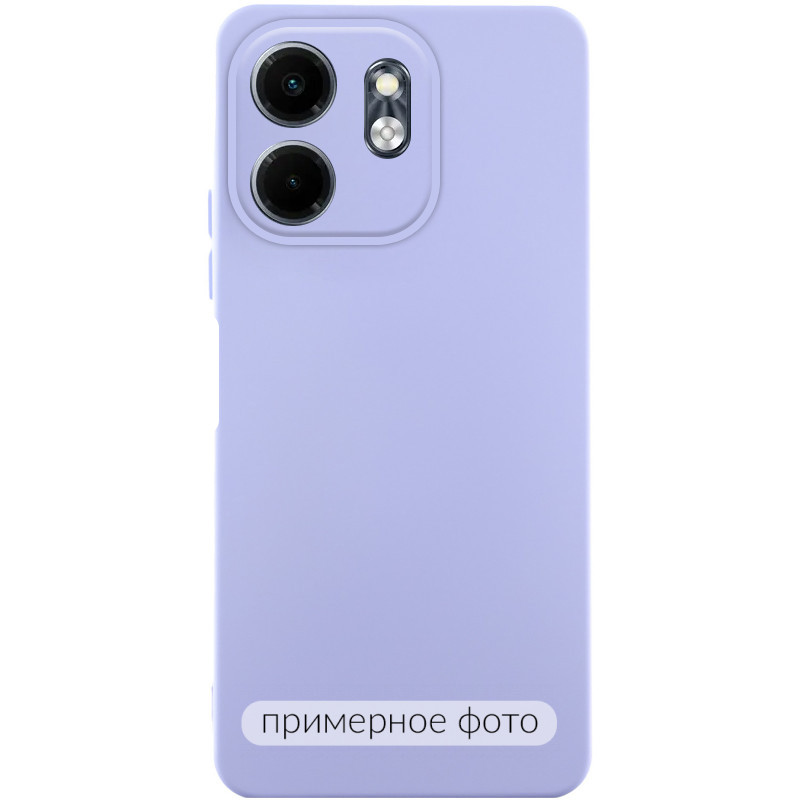 Чехол TPU GETMAN Liquid Silk Full Camera для Motorola Moto G05 / E15 4G (Сиреневый / Dasheen)