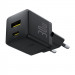 Фото СЗУ Baseus Palm Fast Charger 30W (1USB-A/1C) + кабель Type-C to Type-C (P1011160A) (Cluster Black) на vchehle.ua