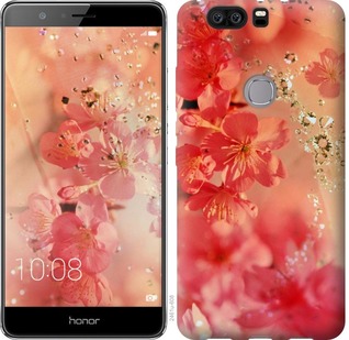 

Чехол Розовые цветы для Huawei Honor V8 673278