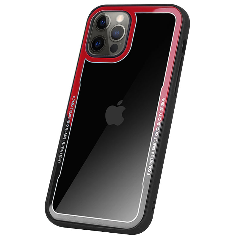 

TPU+PC чехол G-Case Shock Crystal для iPhone 12 Pro (Черный / Красный) 1086573