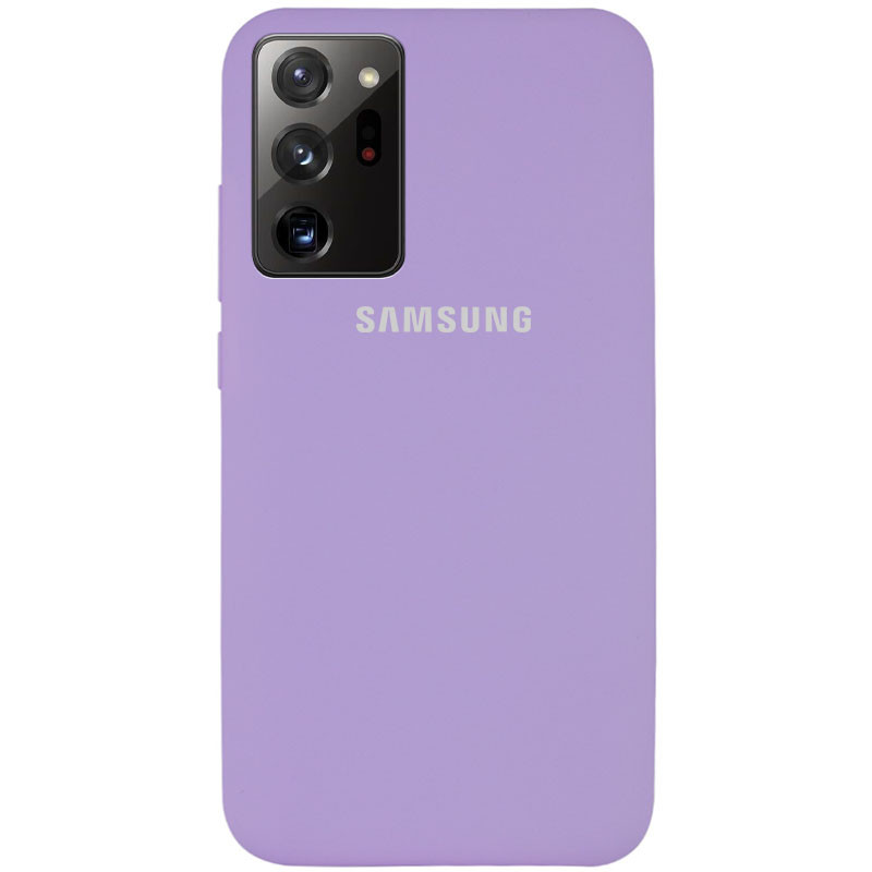 Чехол Silicone Cover Full Protective (AA) для Samsung Galaxy Note 20 Ultra (Сиреневый / Dasheen)